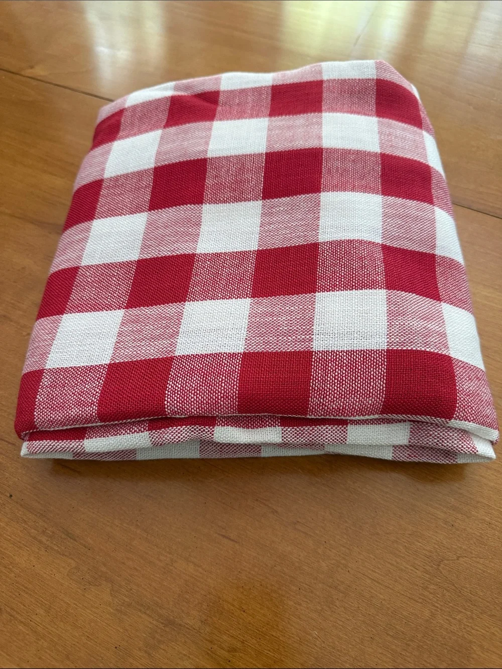 Gillhov red check tablecloth new cotton blend